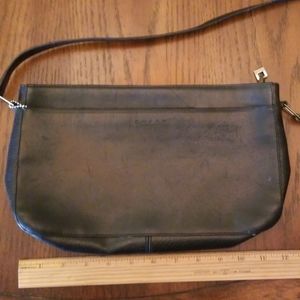 Black Leather Coach Shoulder Bag